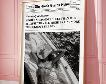 Trendy Newspapers Print, Do It for the Plot, Hot Girls Poster