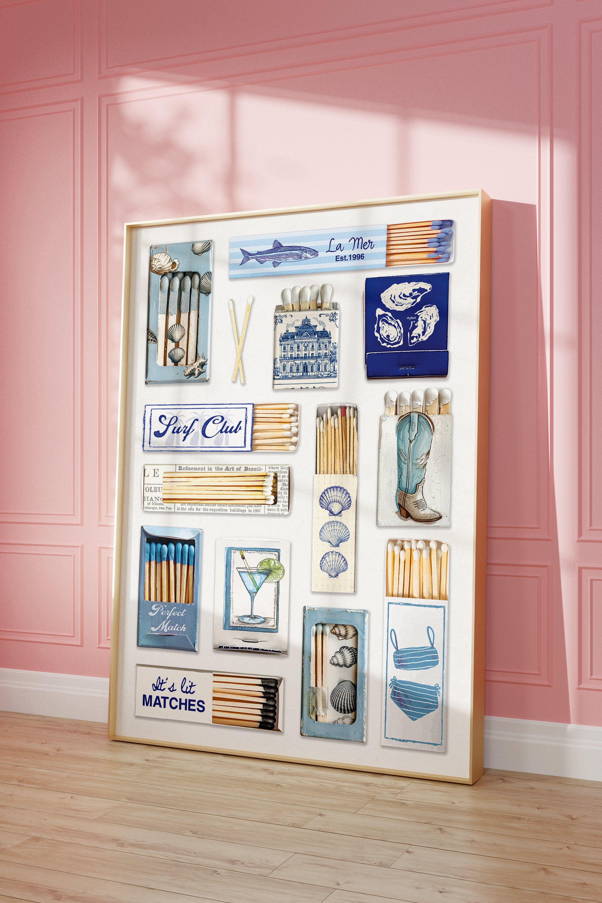 Classic MATCHBOOKS! Retro Mid-century Collage. Vintage