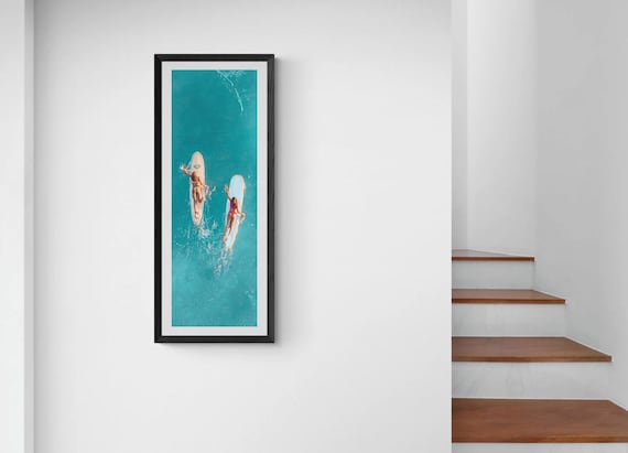 Coastal Surfboard Wall Art: Trendy Beach Poster (Digital Download)