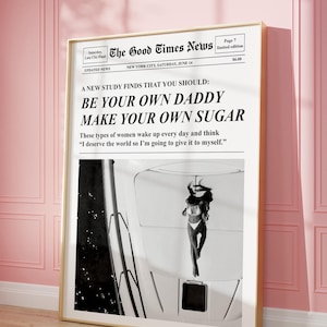 Trendy Newspaper Print, Vintage Summer Yacht Poster, Funny Bar Cart Decor, Magazine Cover Aesthetic, Old Money Art, Instant Digital Download