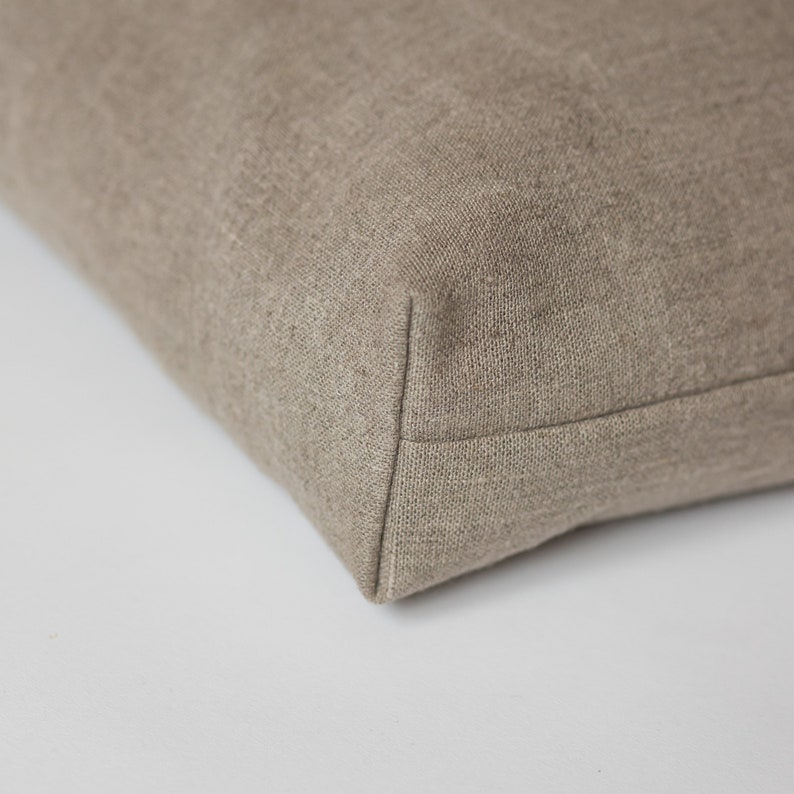 Linen bag bottom seams