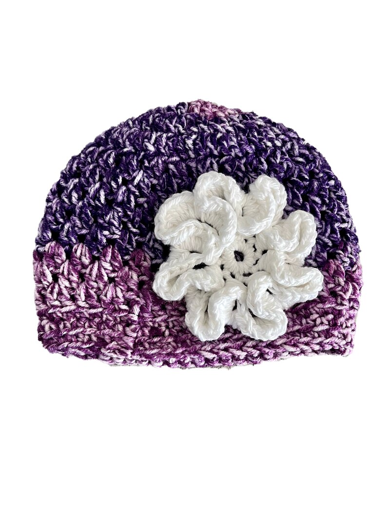 Purple Baby Hat Gift Set Crochet Etsy