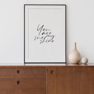 You Are My Sunshine Printable wall art, Poster, DIY art, Love Quote, Minimal Wall Art, Typography Art, Digital Print, Last Minute Gift
