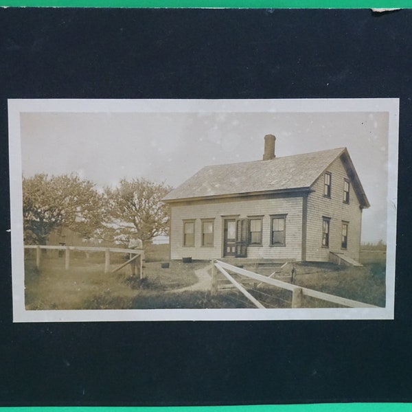 1880's Cabinet Photo of a Farm House & Man Standing by Fence, A time long gone