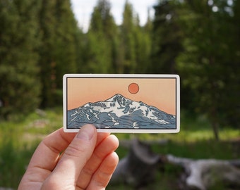 Big Sky Ski Resort Sticker – Waterproof Montana Glossy Vinyl Sticker
