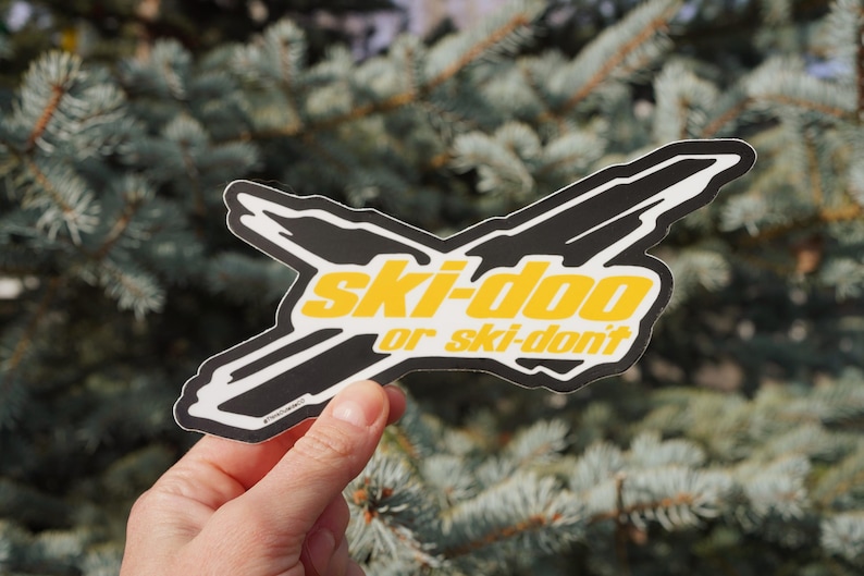 Ski-Doo or Ski-Don’t Sticker – Funny Sledder Snowmobile Decal – Ski-Doo Logo Parody – Sledneck Gift – Polaris Sled Touring Vinyl image 1