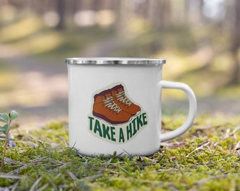 Take a Hike Enamel Mug