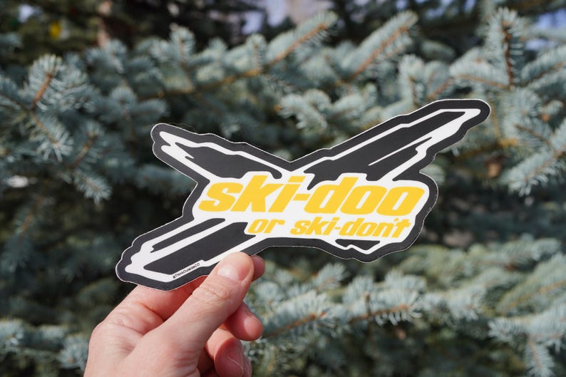 Ski-Doo or Ski-Don’t Sticker – Funny Sledder Snowmobile Decal – Ski-Doo Logo Parody – Sledneck Gift – Polaris Sled Touring Vinyl image 2