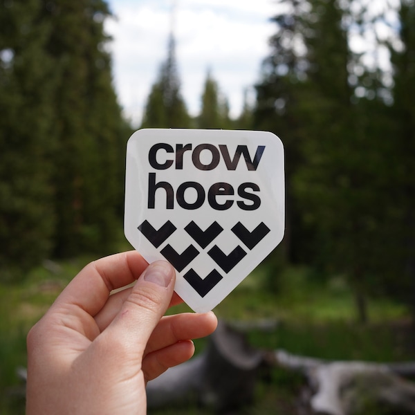 Crow Hoes - Vinyl Sticker - Waterproof Black Crows Skis Sticker - Powder Skiing - Ski Resorts Sticker - Ski Touring