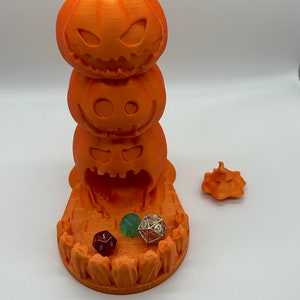 Pumpkin dice tower!