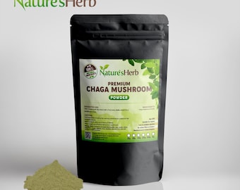 Chaga Pilz POWDER Natürliche Polysaccarides Starke Vegan UK
