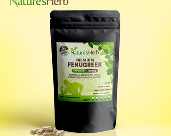 Fenugreek Capsules Testosterone Breastfeeding Supplement 7800mg Vegan Natural UK