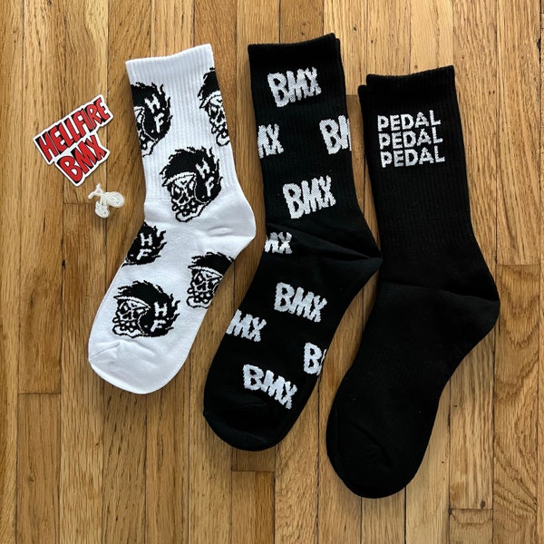 BMX Skull Socks