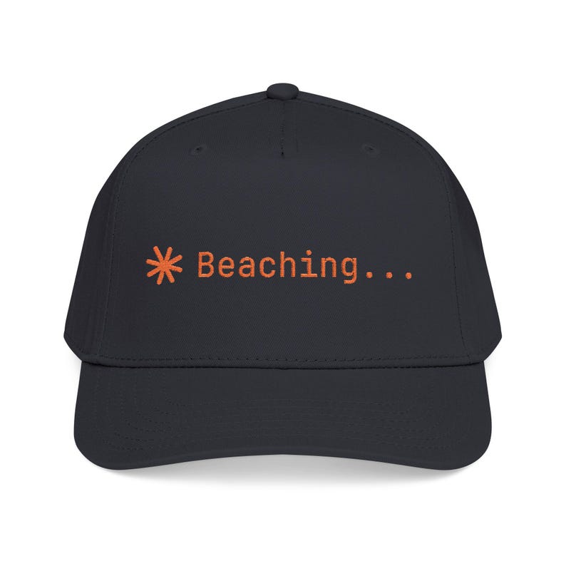 Beaching Claude Code Hat - Cappello estivo per sviluppatori AI per Vibe Coders immagine 2