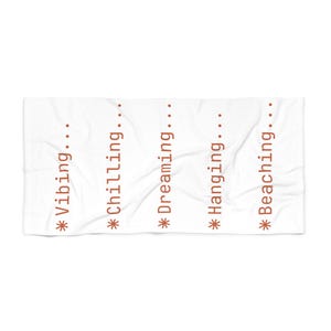 Claude Code Beach Towel - AI Developer Summer Gift for Vibe Coders who Take a Vacation