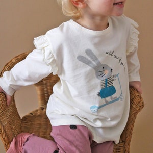 Bunny Organic Frill Girls Top image 1