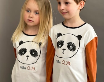 Unisex kids & baby Panda Top