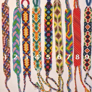 Knotted Friendship Bracelet, Handmade Unique Gift, Accessories, Rainbow, Arrow pattern, Chevron pattern, Adjustable