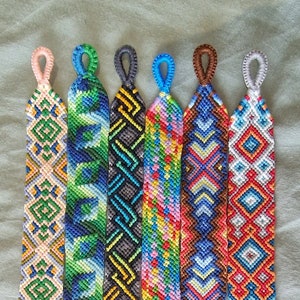 Knotted Bracelet | Friendship Bracelet | Handmade | Unique gift | Accessories | Gradient | Squares | Chevron | Rainbow | Ombre | Jewelry