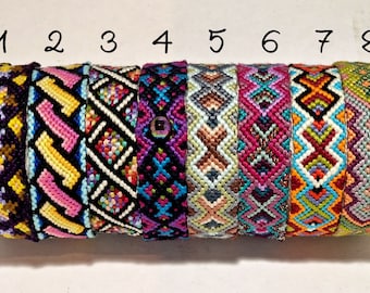 Pulsera de la amistad anudada, accesorios hechos a mano, regalo único, pulseras de hilo de colores, regalo para ella, regalo para él,