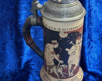 Mettlach Beerstein "Student Joke"