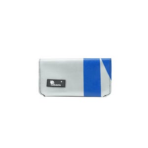 Portafoglio realizzato con telone di camion – Portafoglio unisex riciclato – Fatto a mano con scomparti per carte e tasca portamonete
