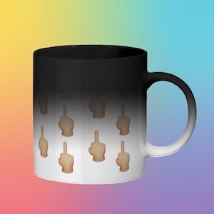 Mittelfinger Farbwechsel Reveal Mug