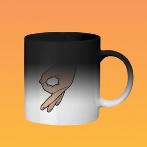 Circle finger game colour changing Mug