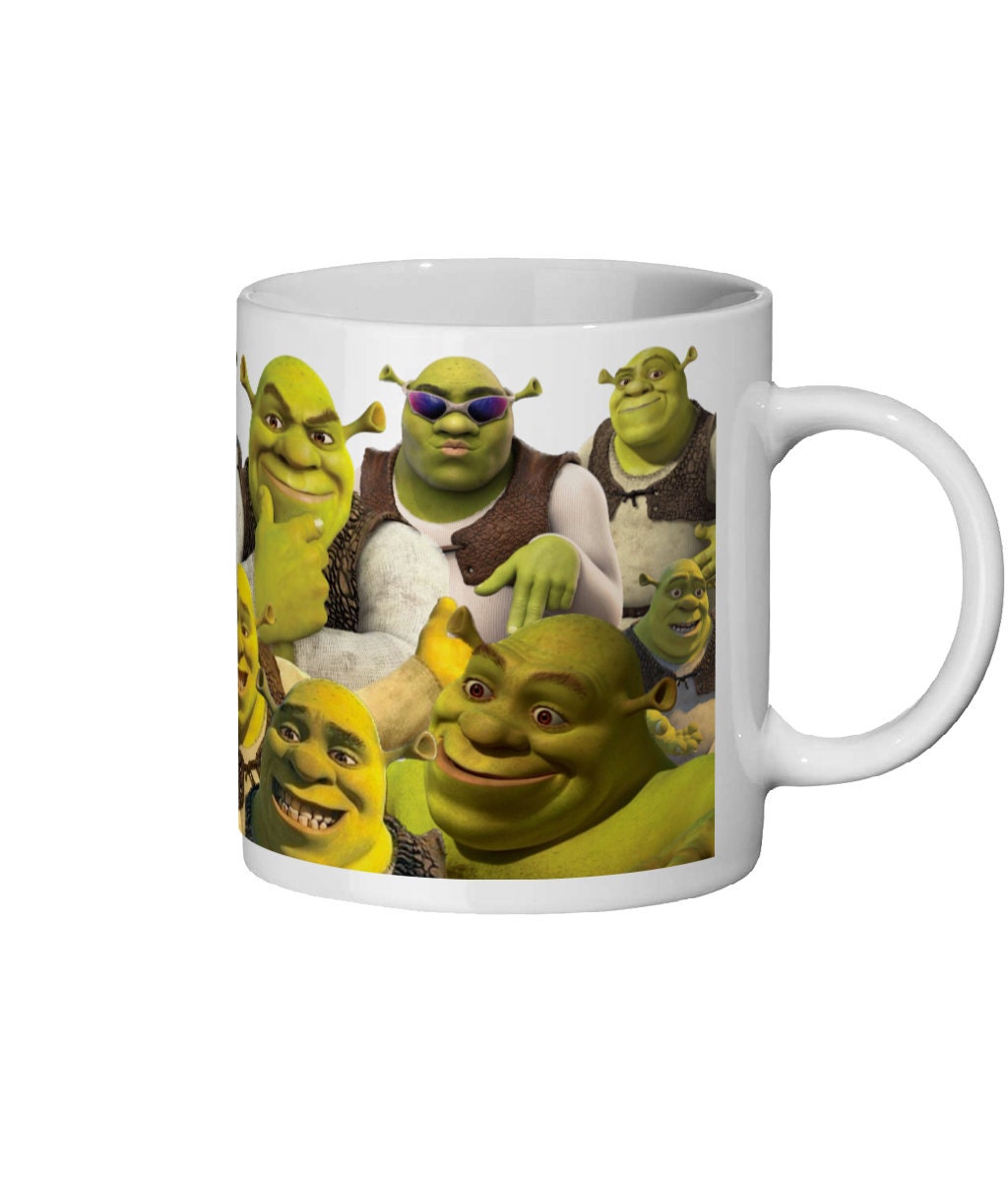 Funny Shrek Up Meme Coffee Ceramic Mug