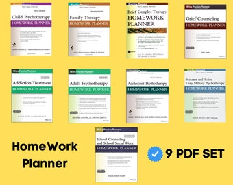 student homework diary Homework Planner - 9 PDF Set, Homework Planner Pdf (Read description for the books included)