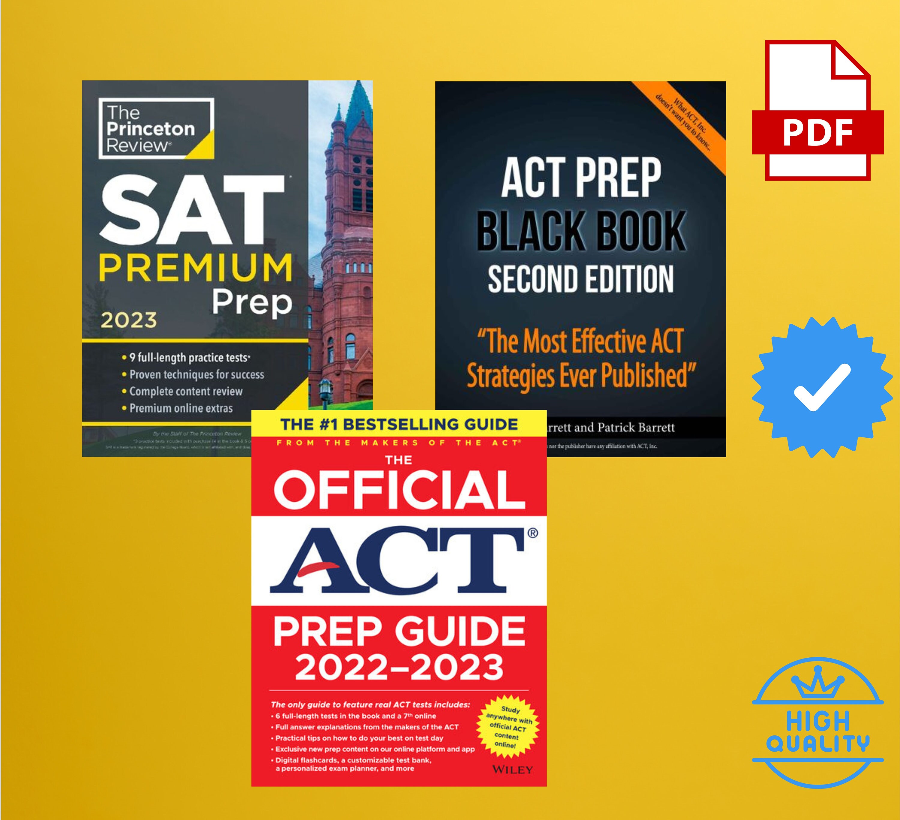 The Official ACT Prep Guide 20222023 Princeton Review SAT Etsy