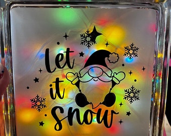 Let it snow- Holiday light block