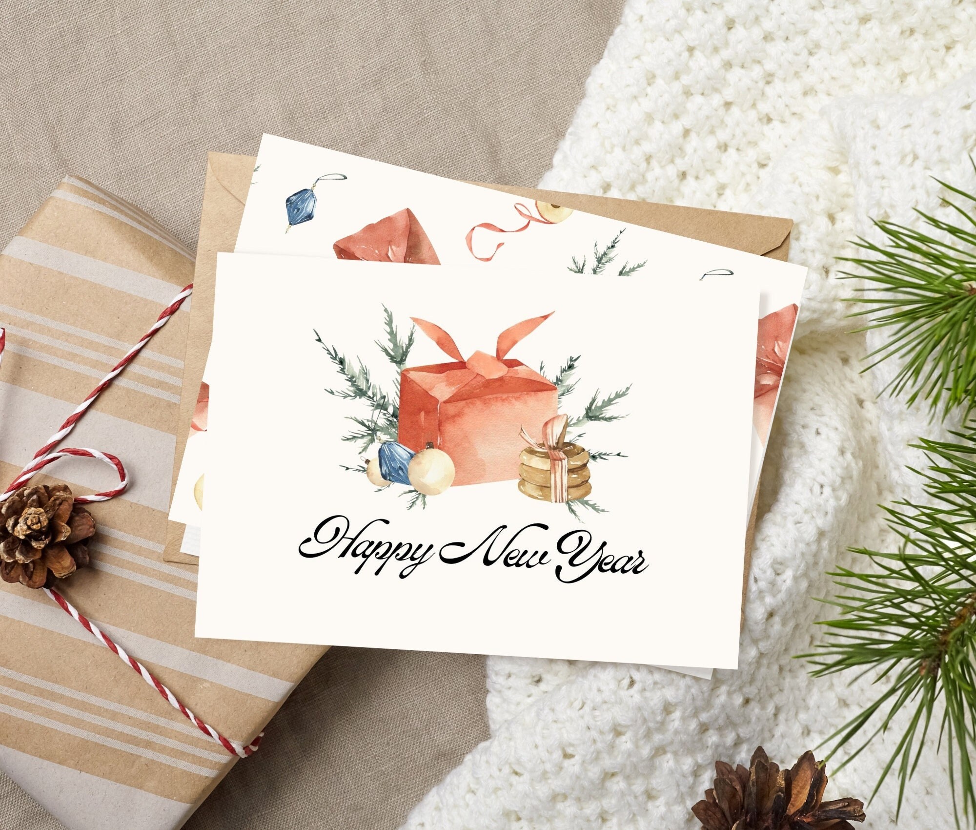 Happy New Year Printable Card - Il Fullxfull.4491760189 K4ov 
