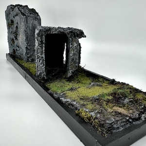 Weird rocks Mini diorama, mini display, display shelf, diorama, handmade, display, shelf for minis, minis, art, diorama for miniatures,