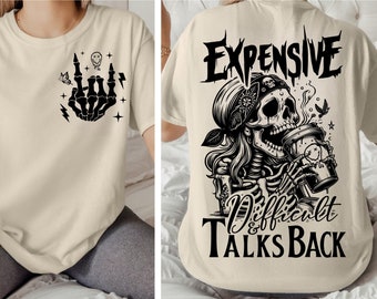 Expensive Difficult And Talks Back Svg, Mom Skeleton Png, Funny Mom Saying Png, Front And Back Png, Funny Mama Png, Digital File