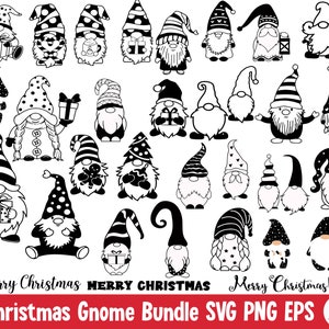30 Christmas Gnome svg bundle,Christmas Doodle png, Gnomes Merry Christmas svg, Gnomes Merry Christmas svg, Gnomies svg Cut File for cricut