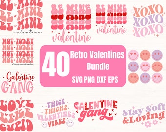 Retro Valentines SVG Bundle ,Retro Valentine Designs svg ,Valentine Shirts svg , Cute Valentines svg , Heart Shirt svg |