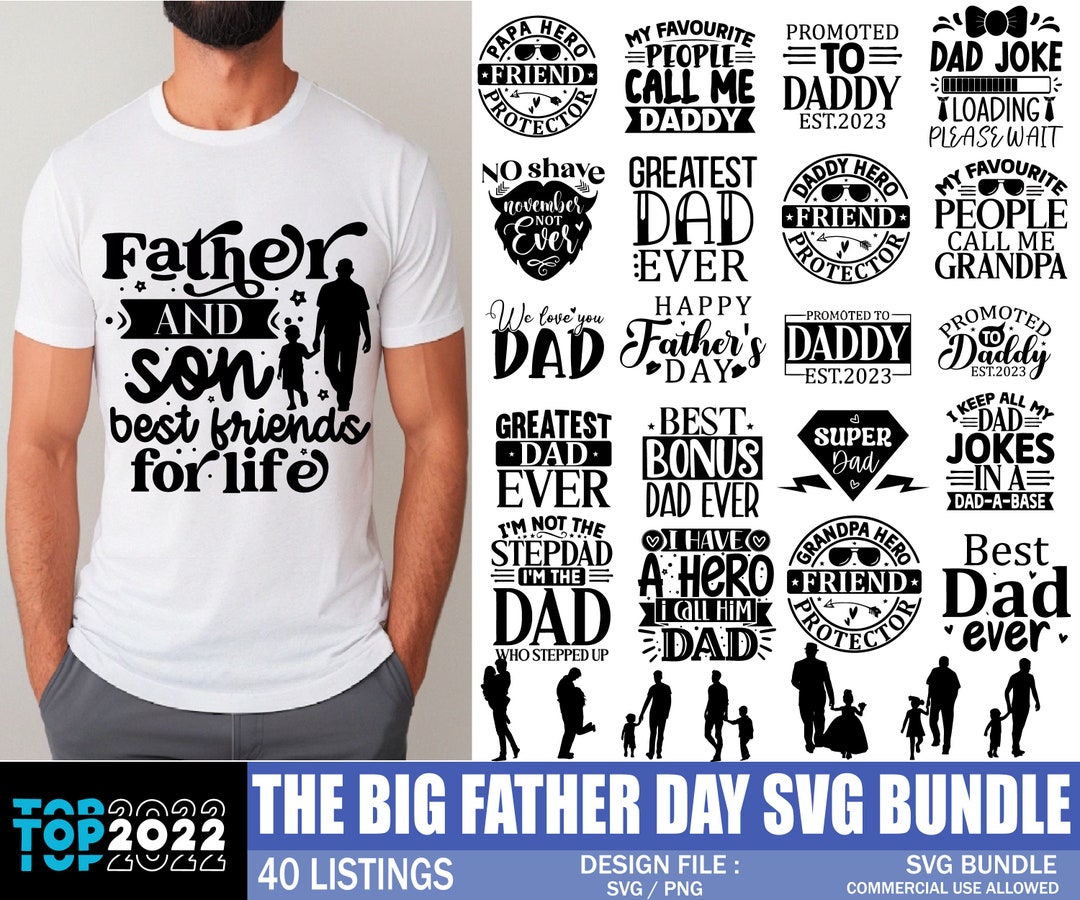 Fathers Day Svg Bundle, Dad Svg, Father Svg, Papa Svg, Best Dad Ever ...