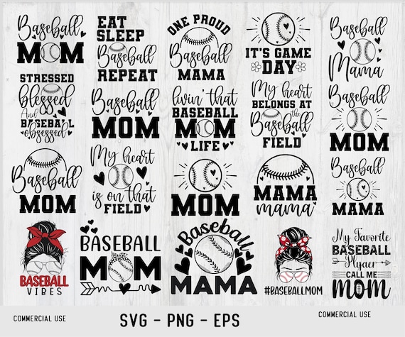Baseball Mom Svg Png Bundle, Baseball SVG, Baseball Shirt SVG, Baseball Mom Life svg, Supportive Mom svg, Baseball Sports svg