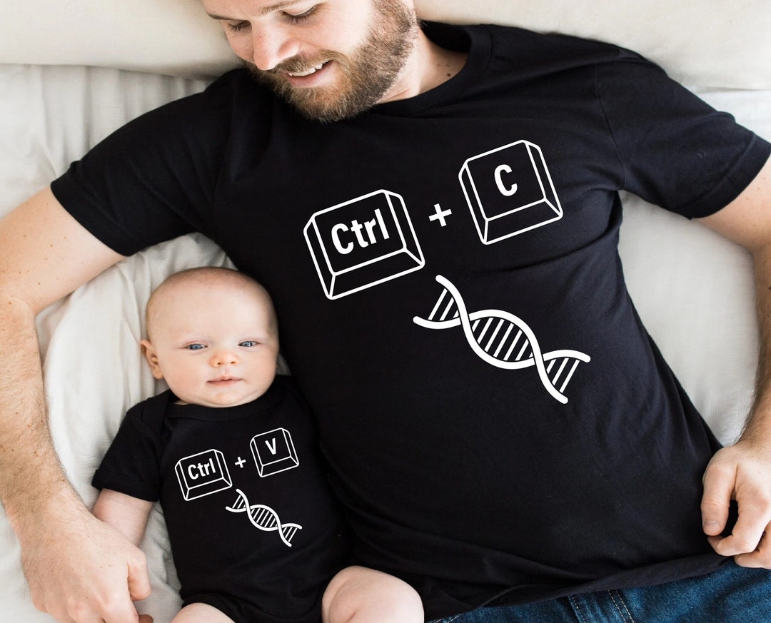 Copy Paste Svg Png, Father and Baby Matching Shirts, Ctrl+c Ctrl+v Svg ...