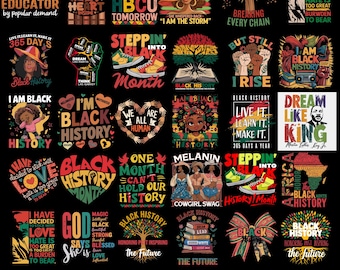 40 Black History Month Bundle Png, Black History Png, I am Black History Png, Black People, Black History Png,Juneteenth Png