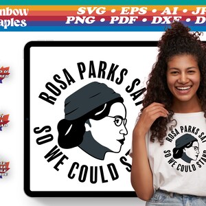 Rosa Parks SVG Vektor Hohe Auflösung SVG Black History BLM