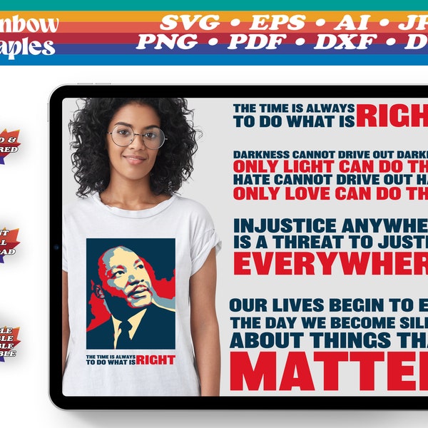Martin Luther King Day Vector High Resolution SVG BLM Black lives Black History
