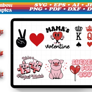 Valentines Bundle Vektor Hohe Auflösung SVG