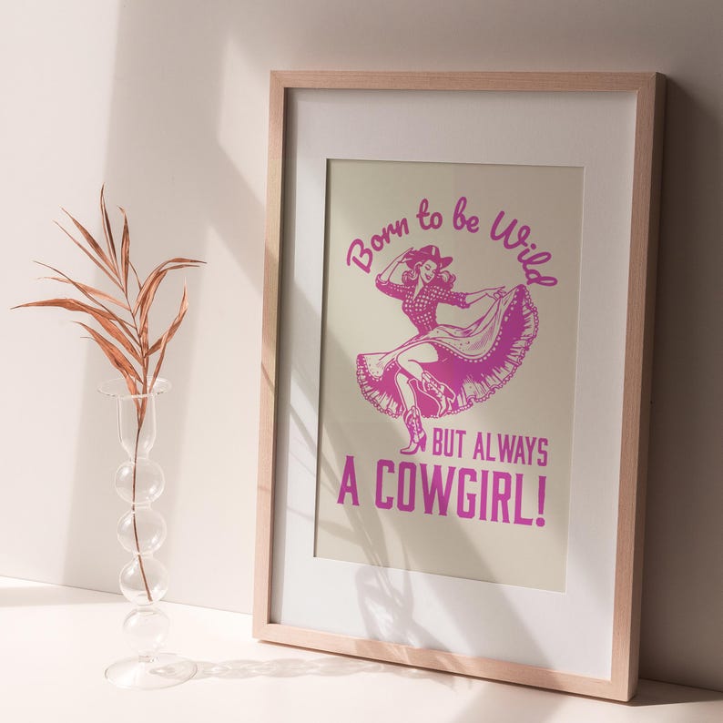 retro cowgirl art prints - set of 3 - digital download... Western Art Print Vintage Cowgirl Art Wild West Art Retro Cowgirl Print ...