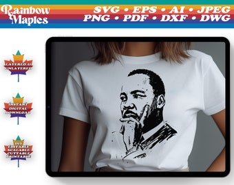 Martin Luther King Day MLK Vector High Resolution SVG