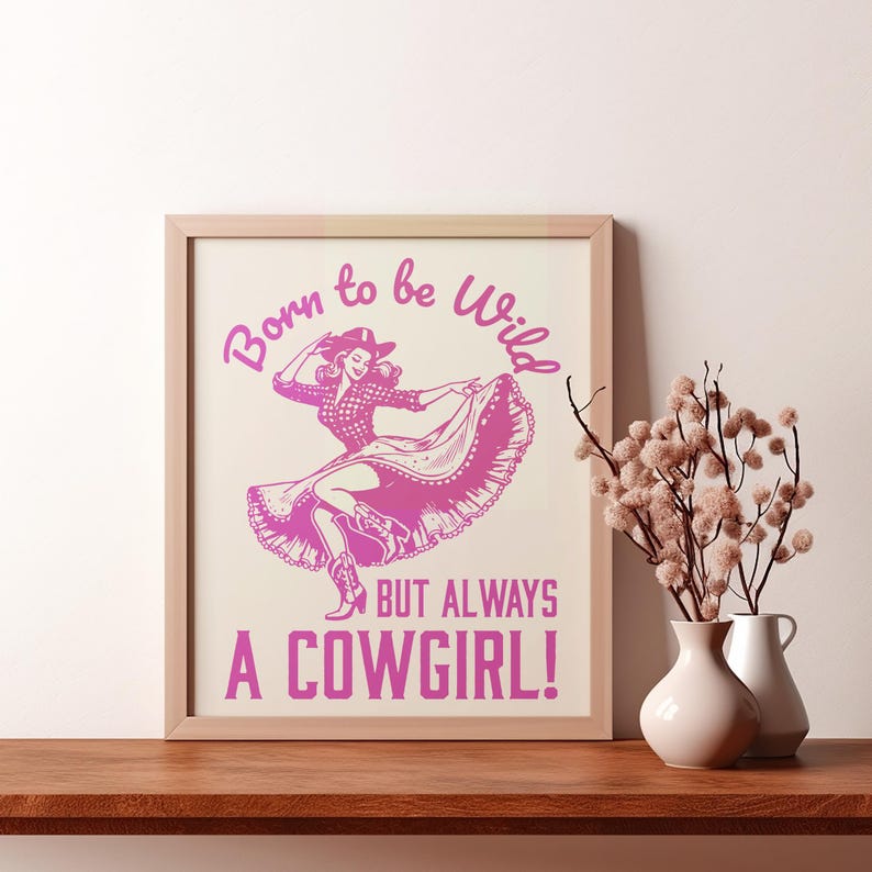 retro cowgirl art prints - set of 3 - digital download... Western Art Print Vintage Cowgirl Art Wild West Art Retro Cowgirl Print ...