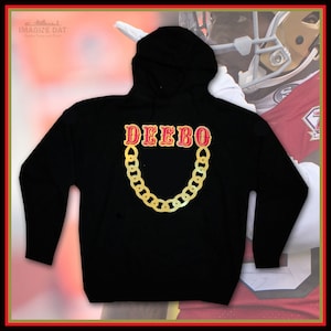 Deebo Samuel &#39;DEEBO CHAIN GANG&#39; Sudadera con capucha negra (Unisex)