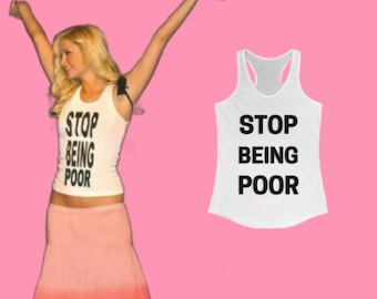 Stop Being Poor Women's Tank Top