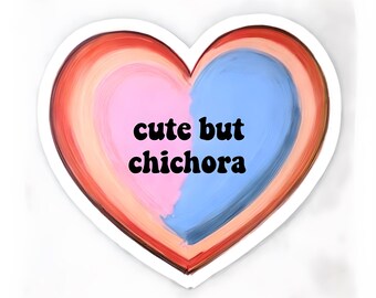 Funny 'Cute But Chichora' Heart Art Print - Urdu Hindi Slang (Digital Download)